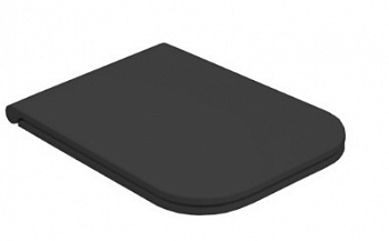 Сиденье для унитазов 52 см STS05/ST002, микролифт, цвет: черный матовый Globo Stone