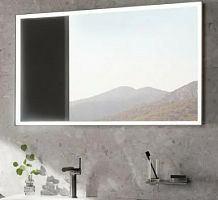 Зеркало для ванны Keuco Royal Lumos 140 см черная рама 14598135000