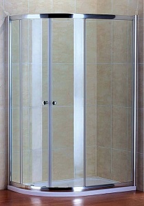 Душевой уголок Cezares Pratico RH2 100/80 P Cr раздвижная дверь, прозрачное стекло. Размер:100*80 см