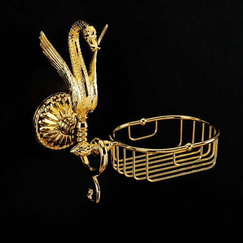 Настенная решетка-корзинка Migliore Luxor золото 26135