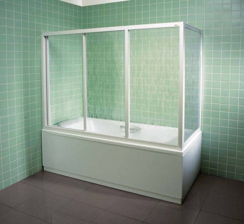 Шторка на ванну Ravak AVDP3-170 Rain 40VV010241 стекло из полистирола с эффектом дождя. Размер: 170*137 см. 40VV010241