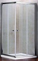 Душевой уголок Cezares PRATICO-A-2-90-C-Cr раздвижные двери, прозрачное стекло. Размер: 90*90 см PRATICO-A-2-90-C-Cr