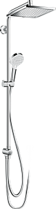 Душевая колона с верхним и ручным душем Crometta E Showerpipe 240 1jet EcoSmart 27289000 хром