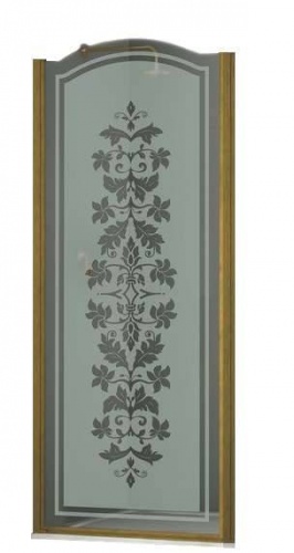 Душевая дверь в нишу 80 см Sturm Schick decor bronze (L) LUX-SCHI08-LD1BR LUX-SCHI08-LD1BR