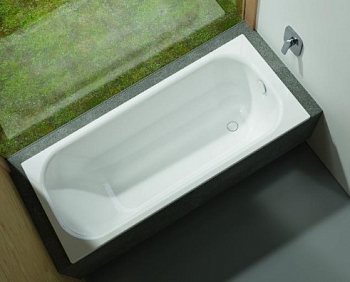 Стальная ванна 170x75 Bette form с системой антишум, антислип SENSE, цвет белый