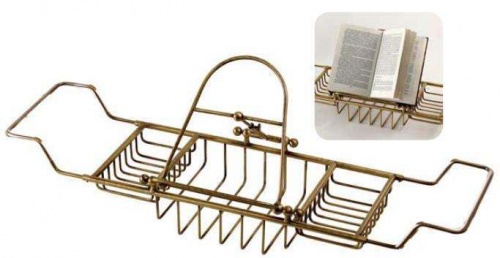 Полка-решетка на ванну с подставкой для книг Migliore Complementi ML.COM-50.171 BR бронза ML.COM-50.171.BR
