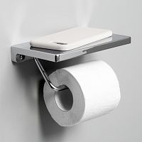 K-1425 Держатель туалетной бумаги с полочкой для телефона K-1425