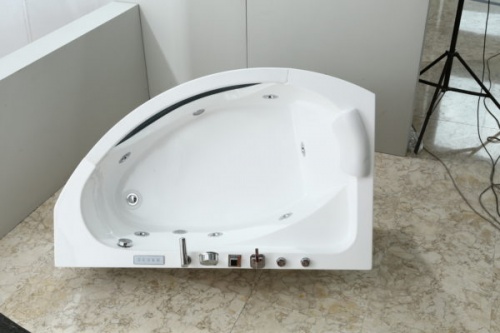 Акриловая ванна с гидромассажем 160x100 Black&White Galaxy GB5008 R белая GB5008 R