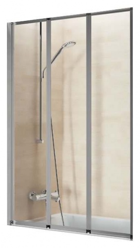 Шторка на ванну Riho VZ ALTA GI0100100 складная конструкция, прозрачное стекло. Размер: 100*140 см GI0100100