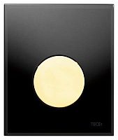 Кнопка смыва Tece Loop Urinal 9242658 черное стекло, кнопка золото 9242658