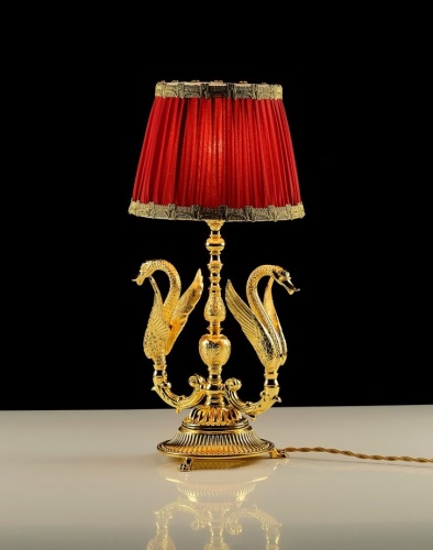 Лампа настольная Migliore Luxor золото 26142