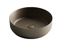 Раковина накладная круглая Ceramica Nova Element 390*390*120мм Темно-Коричневый Матовый CN6022MDB