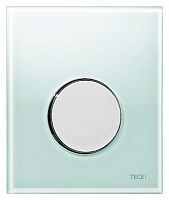 Кнопка смыва Tece Loop Urinal 9242653 зеленое стекло, кнопка хром 9242653