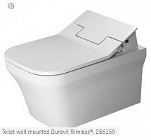 Унитаз подвесной Duravit Remless P3 Comforts SensoWash 256159 2561590000