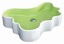 Раковина на столешницу Disegno ceramica Splash 57 см зелёная SH 057 410 01 GREEN