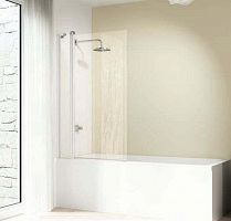 Шторка для ванной HUPPE Design elegance 95 см, белый/сатин 8E2001.055.315